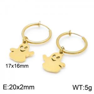 SS Gold-Plating Earring - KE99743-Z