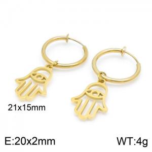 SS Gold-Plating Earring - KE99744-Z