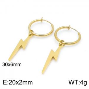 SS Gold-Plating Earring - KE99745-Z