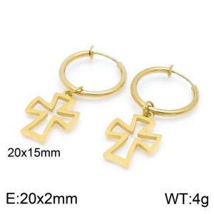 SS Gold-Plating Earring - KE99748-Z