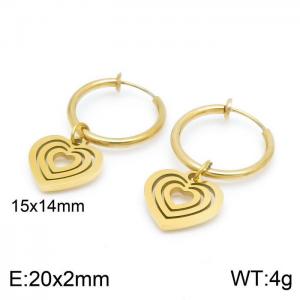 SS Gold-Plating Earring - KE99750-Z