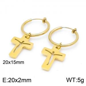 SS Gold-Plating Earring - KE99751-Z