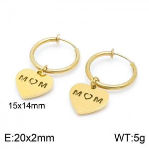 SS Gold-Plating Earring - KE99752-Z