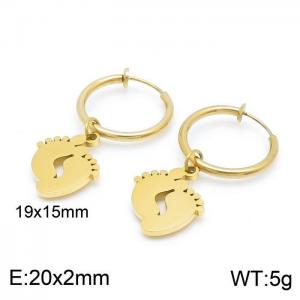 SS Gold-Plating Earring - KE99753-Z