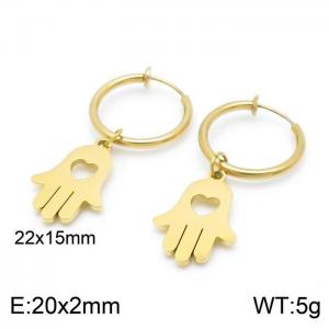 SS Gold-Plating Earring - KE99756-Z