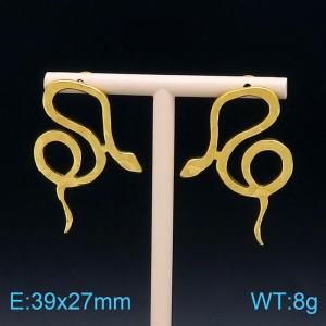 SS Gold-Plating Earring - KE99817-NJ