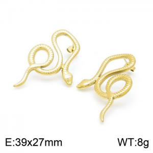 SS Gold-Plating Earring - KE99818-NJ