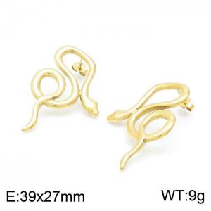 SS Gold-Plating Earring - KE99821-NJ