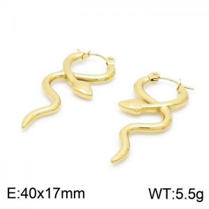 SS Gold-Plating Earring - KE99827-NJ