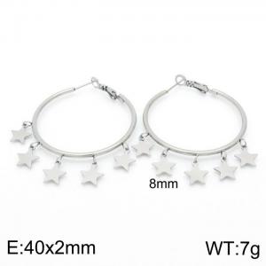 Stainless Steel Earring - KE99837-QY