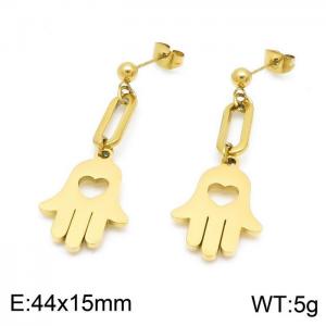 SS Gold-Plating Earring - KE99855-Z