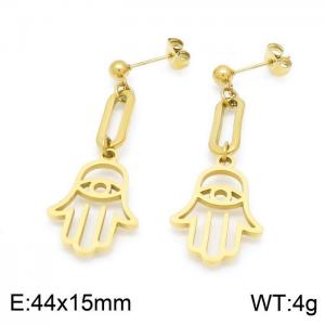 SS Gold-Plating Earring - KE99871-Z