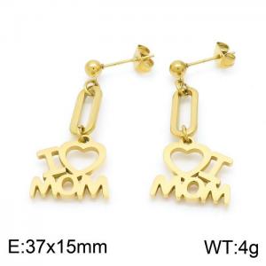 SS Gold-Plating Earring - KE99875-Z