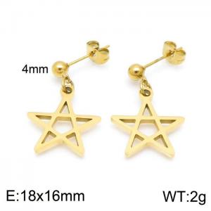 SS Gold-Plating Earring - KE99919-Z