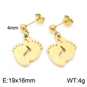 SS Gold-Plating Earring - KE99927-Z