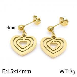 SS Gold-Plating Earring - KE99929-Z