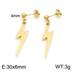 SS Gold-Plating Earring - KE99931-Z