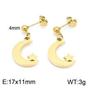 SS Gold-Plating Earring - KE99933-Z