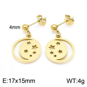 SS Gold-Plating Earring - KE99935-Z