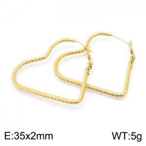 SS Gold-Plating Earring - KE99939-KFC