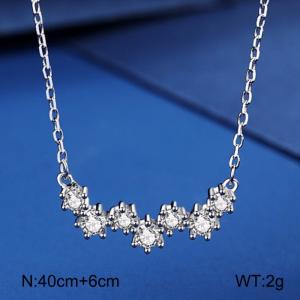 Sterling Silver Necklace - KFN1594-WGBY