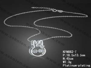 Sterling Silver Necklace - KFN882-T