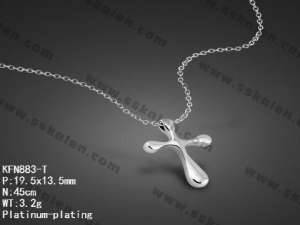 Sterling Silver Necklace - KFN883-T