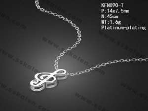 Sterling Silver Necklace - KFN890-T