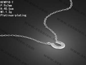 Sterling Silver Necklace - KFN918-T