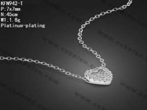 Sterling Silver Necklace - KFN942-T