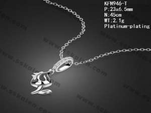 Sterling Silver Necklace - KFN946-T