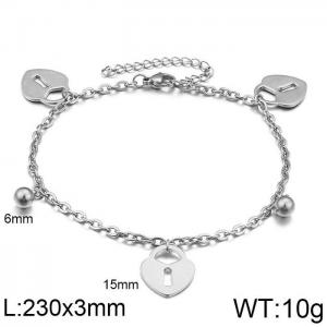 Infinity Anklet Bracelet Endless Love Symbol Charm Adjustable Large Bracelet - KJ1472-Z