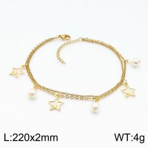 Stainless Steel Anklet - KJ2372-DL