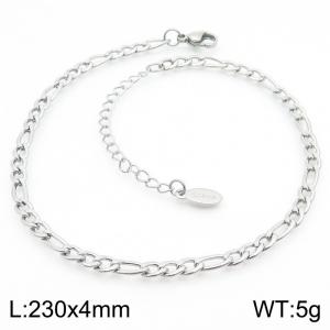 Popular steel color 4mm NK chain three to one titanium steel foot chain - KJ3772-Z