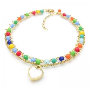 Gold-Plating Anklets - KJ4052-MW