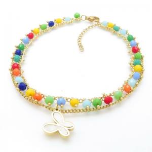 Gold-Plating Anklets - KJ4054-MW