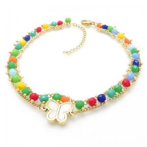 Gold-Plating Anklets - KJ4056-MW