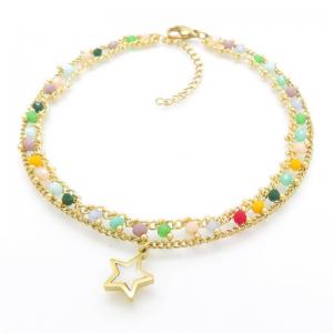 Gold-Plating Anklets - KJ4058-MW