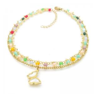 Gold-Plating Anklets - KJ4064-MW