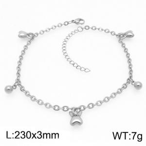Fashion Rabbit Pendant Stainless Steel O-chain Bracelet Gold Silver Color - KJ4339-Z