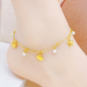 Gold-Plating Anklets - KJ4485-SXSJ
