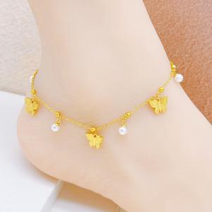 Gold-Plating Anklets - KJ4486-SXSJ