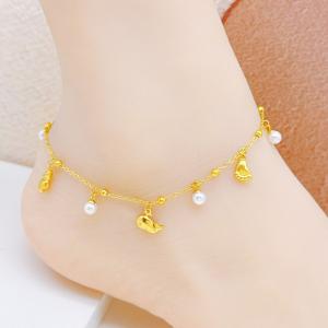 Gold-Plating Anklets - KJ4487-SXSJ