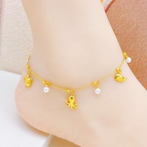 Gold-Plating Anklets - KJ4488-SXSJ