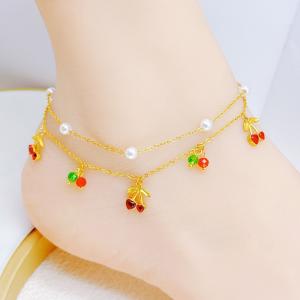 Gold-Plating Anklets - KJ4489-SXSJ