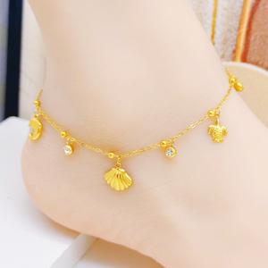 Gold-Plating Anklets - KJ4490-SXSJ