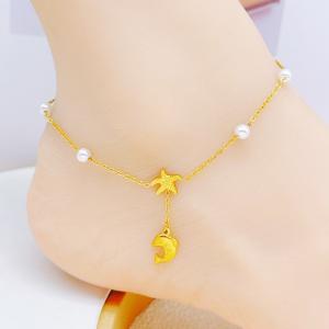 Gold-Plating Anklets - KJ4493-SXSJ