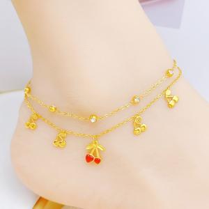 Gold-Plating Anklets - KJ4496-SXSJ