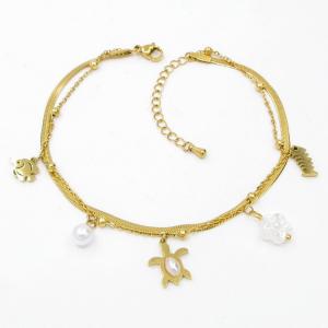 Gold-Plating Anklets - KJ4547-HM