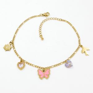 Gold-Plating Anklets - KJ4558-HM